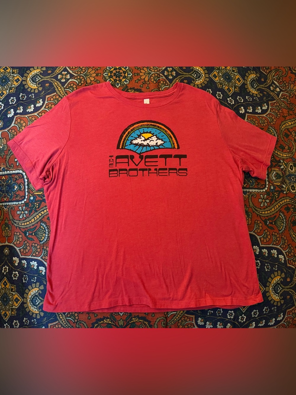 Bella Canvas Red Short Sleeve Avett Brothers Graphic Tee